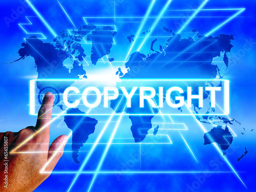 Copyright Map Displays Worldwide Patented Intellectual Property