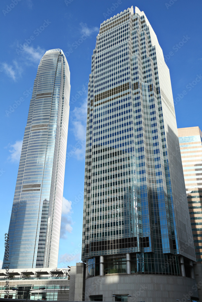 Modern building landscape in Hong Kong