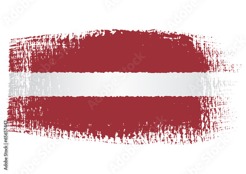 brushstroke flag Latvia