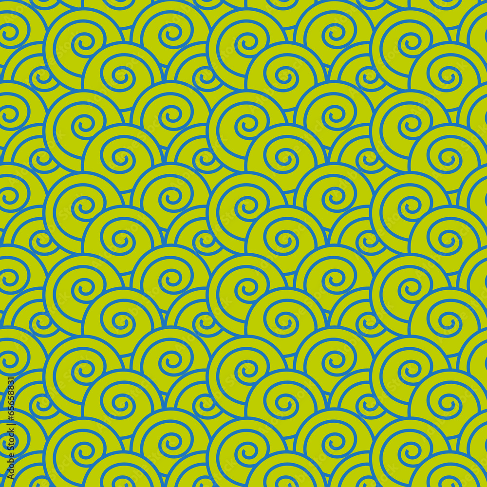 Japanese Wave Seamless Pattern Japanese Wave Seamless Pattern