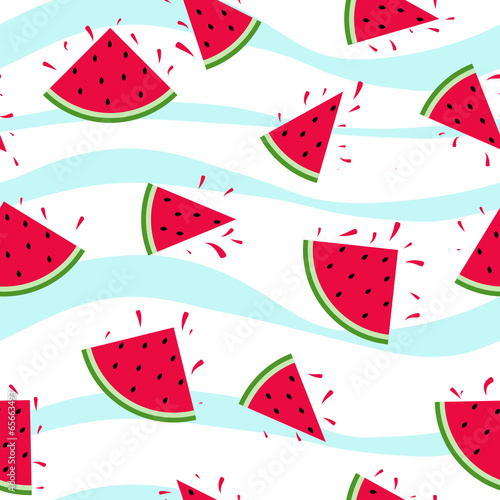 Seamless watermelon pattern