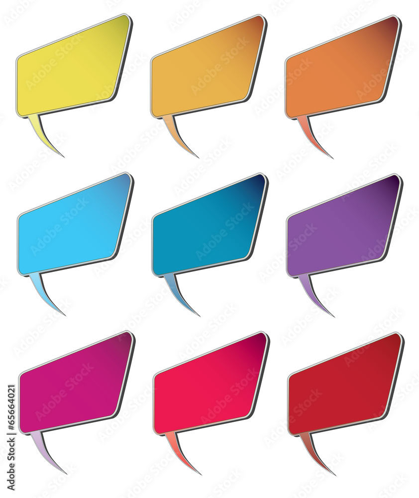 Communication bubbles of different colors #1 Communication bubbles of different colors #1