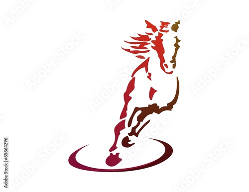 horse logo symbol icon silhouette running