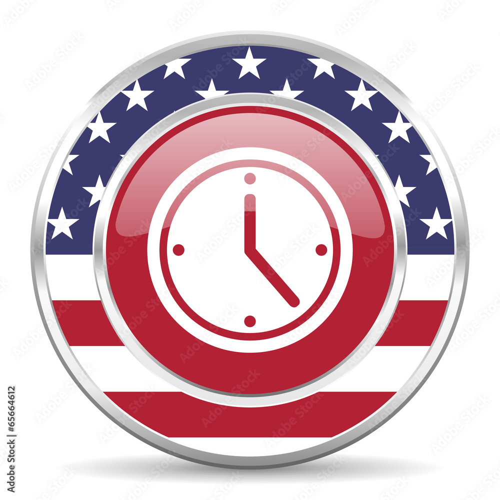 time american icon, usa flag time american icon, usa flag