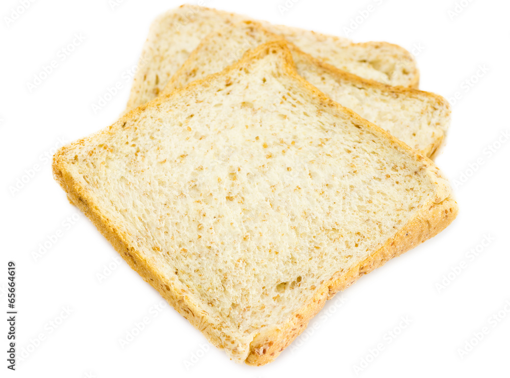 Sliced bread isolated on the white background Sliced bread isolated on the white background