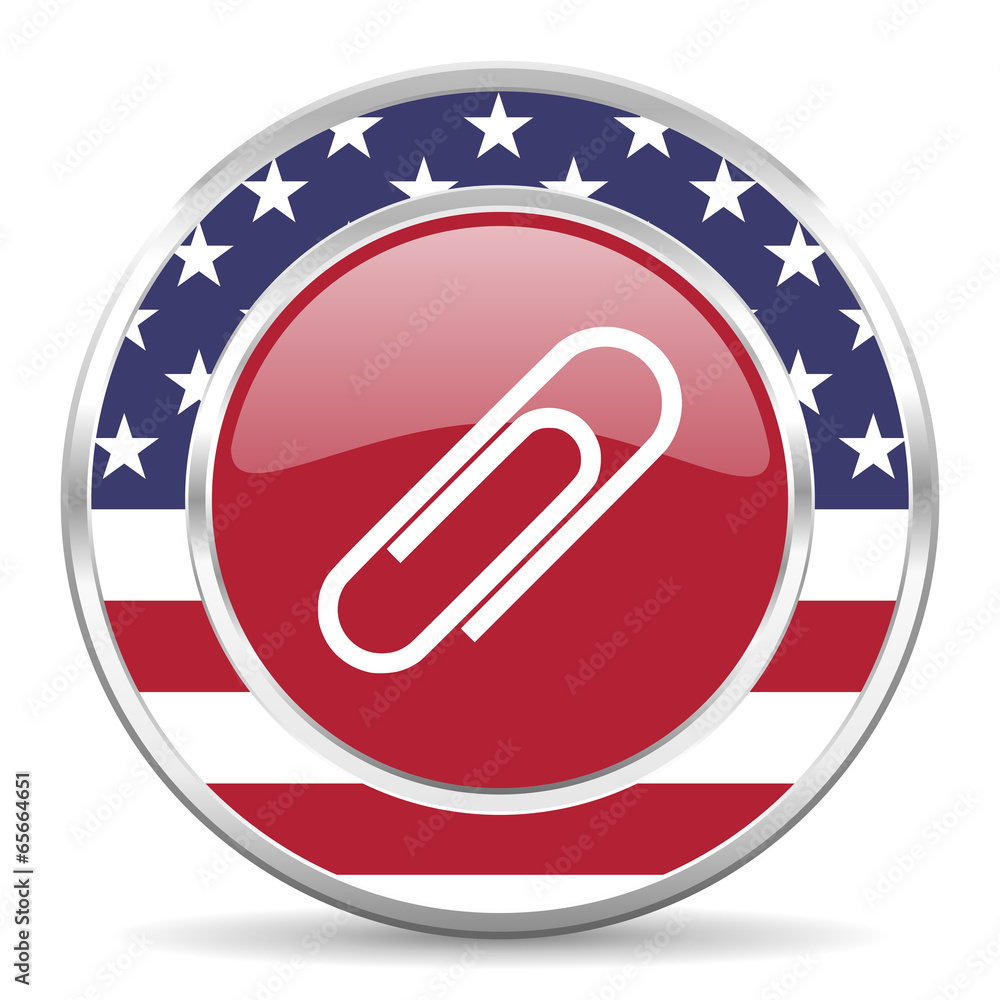 paperclip american icon, usa flag paperclip american icon, usa flag