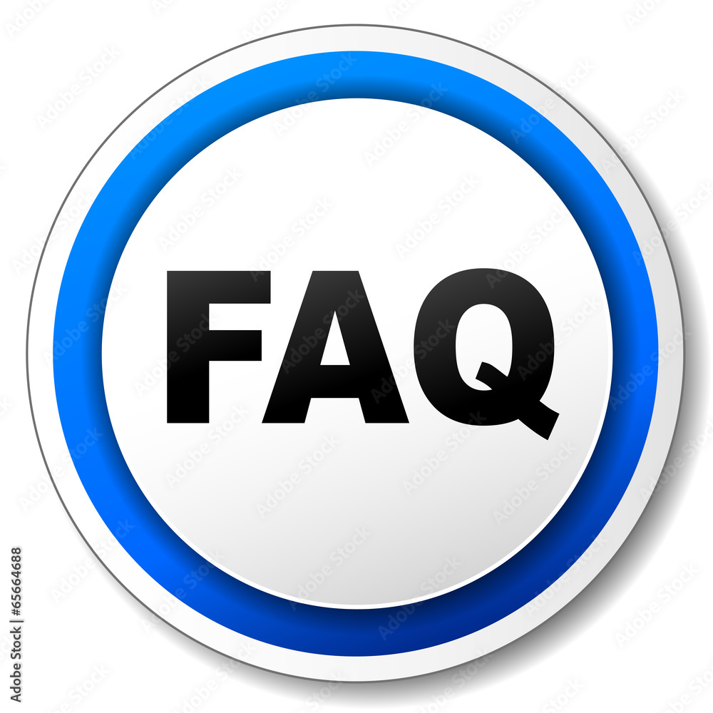 Vector faq icon
