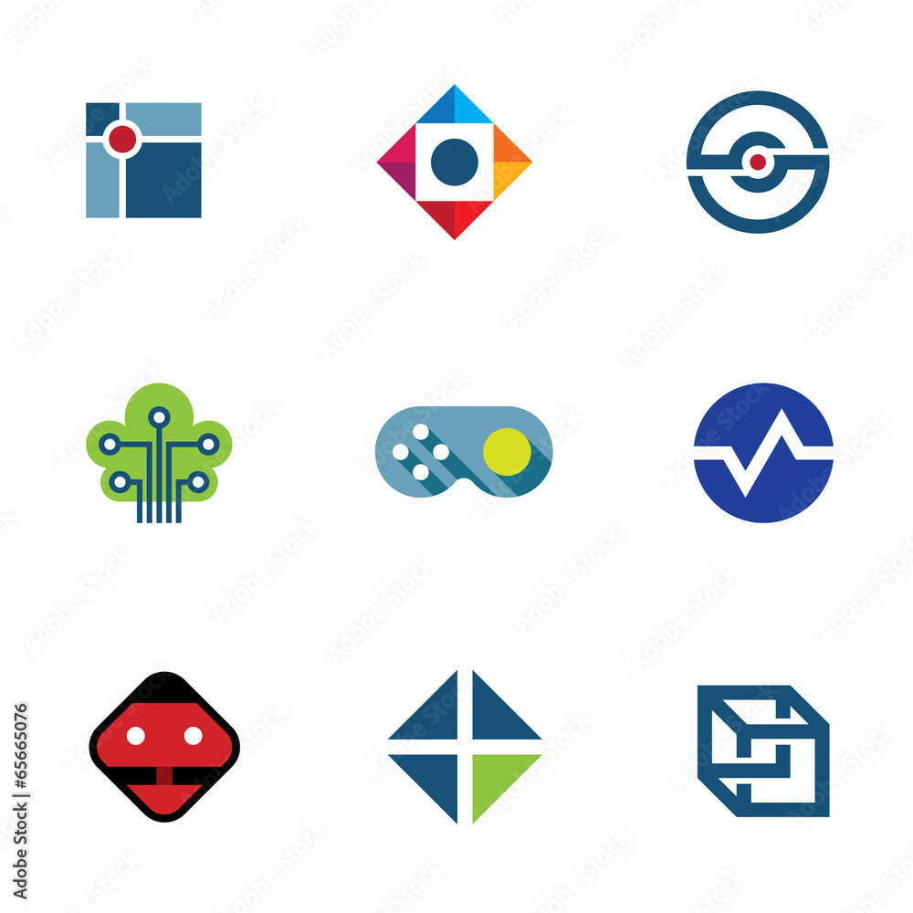 IT developer game company community fun ideas logo icon IT developer game company community fun ideas logo icon