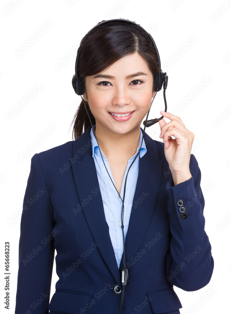 Support phone operator in headset Support phone operator in headset