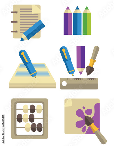 vector collection of education icons