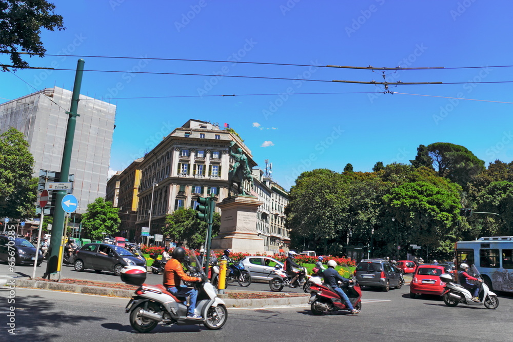 Fototapeta premium Genua Piazza Corvetto
