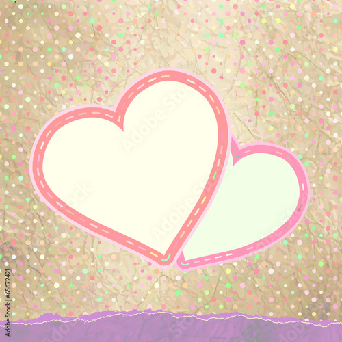 Valentine pattern with hearts. EPS 8