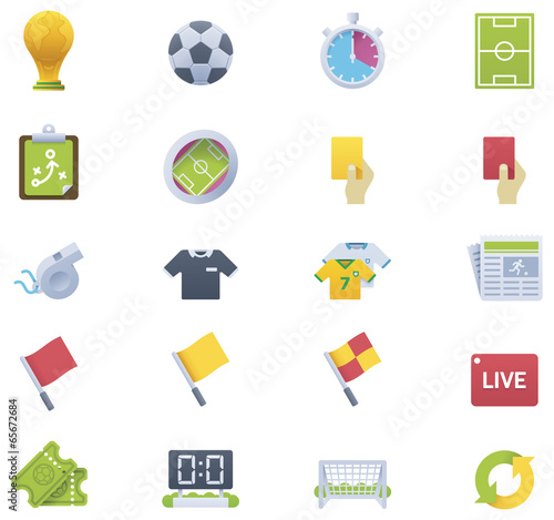 Soccer icon set