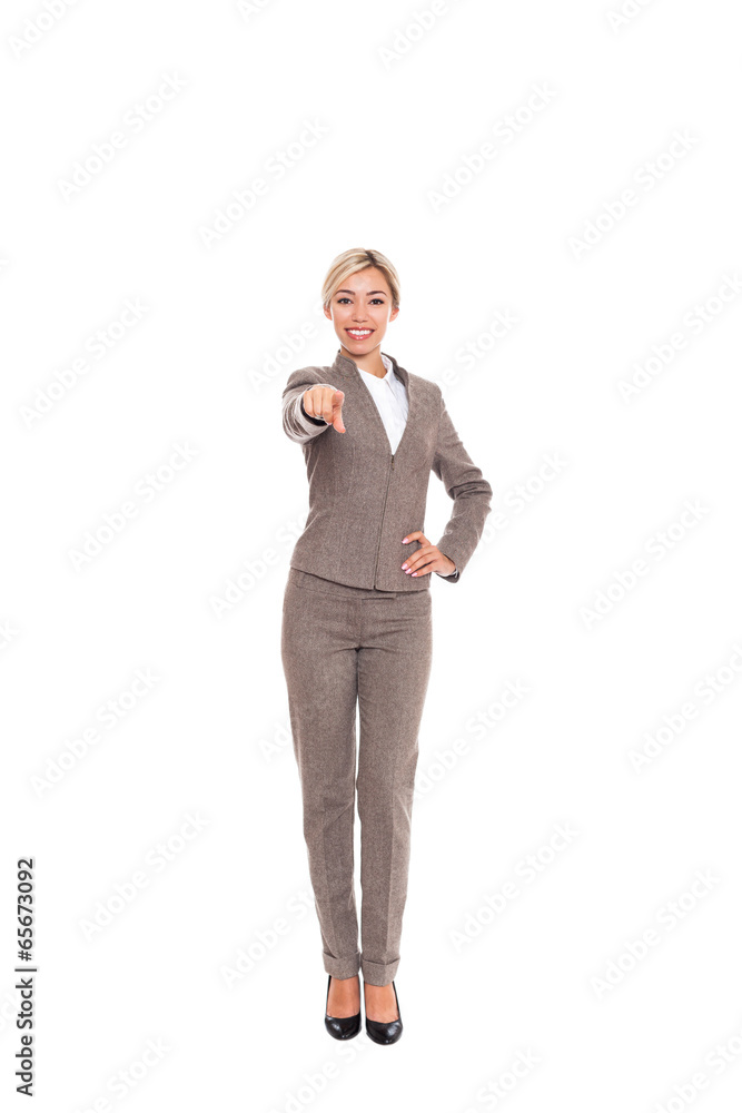 Businesswoman full length isolated Businesswoman full length isolated