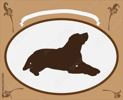 Vector retro frame.