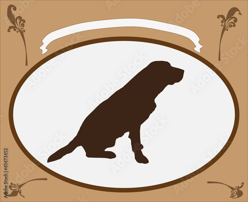 Vector retro frame.