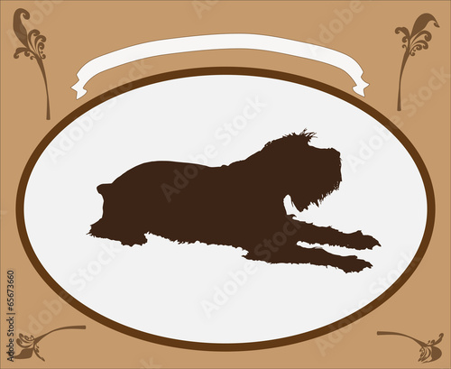 Vector retro frame.