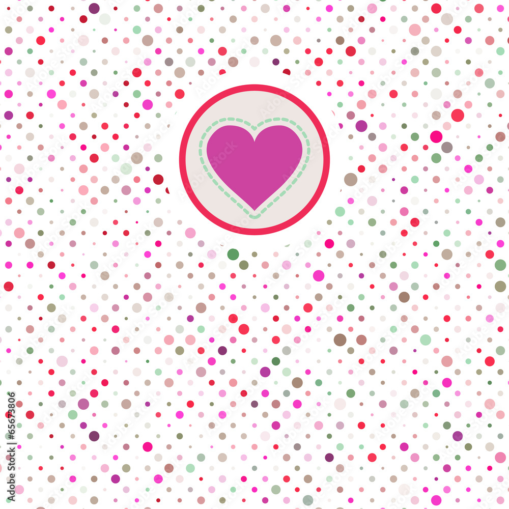 Valentine polka dots. EPS 8
