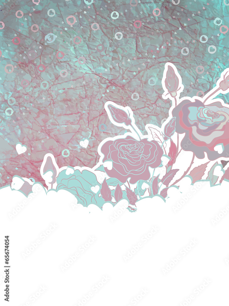 Fototapeta premium Colorful hearts Valentine's day or Wedding. EPS 8