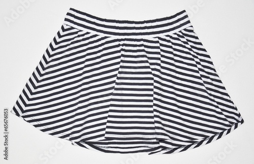 Foto mini skirt isolated on white