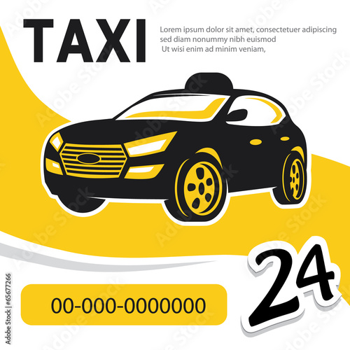 taxi template  car abstract vector