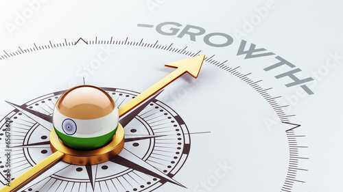 India Growth Concept.
