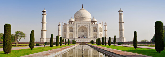 Wandcirkels India Taj Mahal in Agra India  © saiko3p