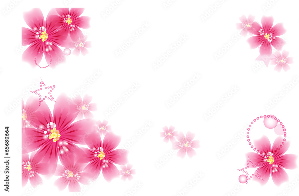 Fototapeta premium Flower holiday card