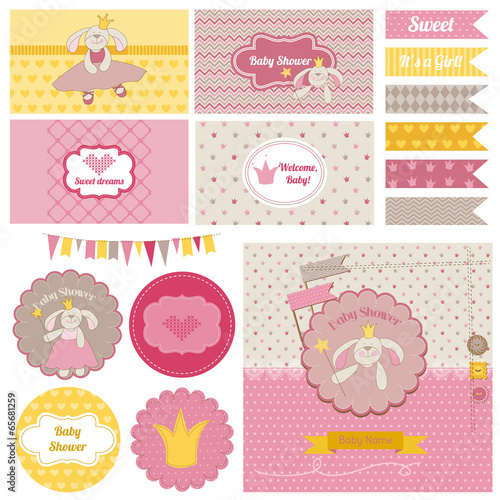 Baby Shower Bunny Party Set