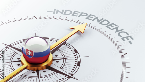 Canvas Print Slovakia Independence Concept