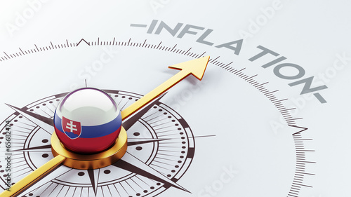 Photography Slovakia Inflation Concept.