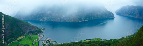 Wallpaper Mural View from Stegastein Viewpoint (Aurland, Norway) Torontodigital.ca