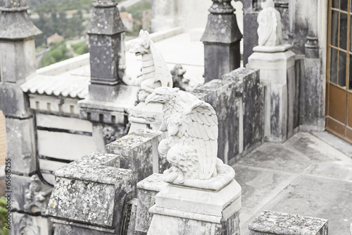 Old stone eagle photo