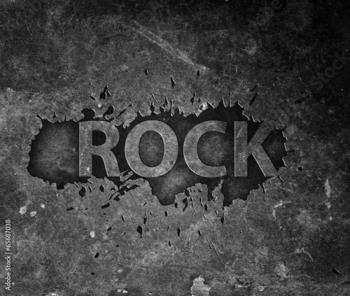 Grunge rock music poster #65687038