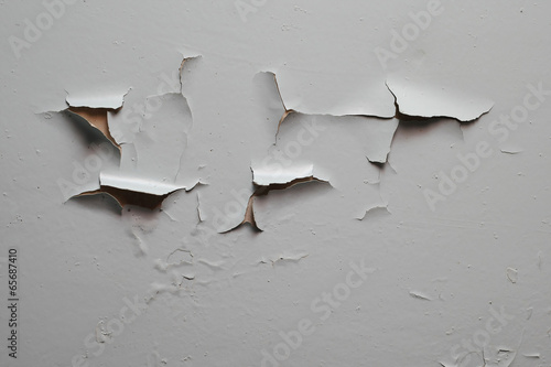 Old cracked gray paint