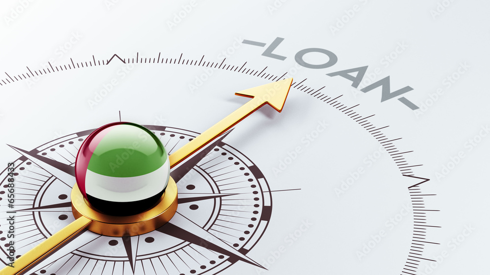 United Arab Emirates. Loan Concept United Arab Emirates. Loan Concept