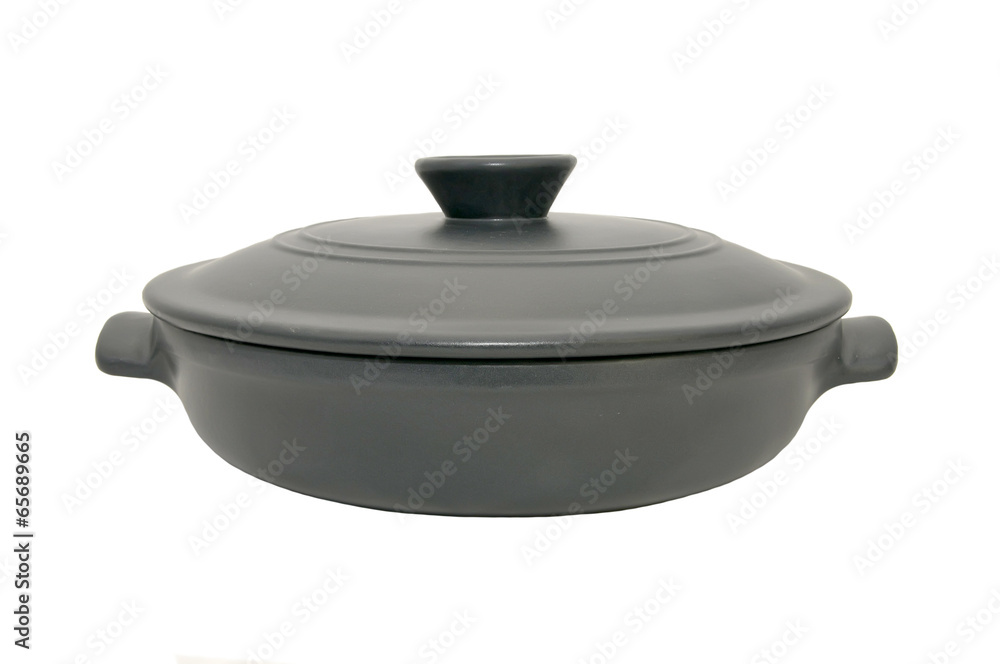 new shallow pan on a white background new shallow pan on a white background