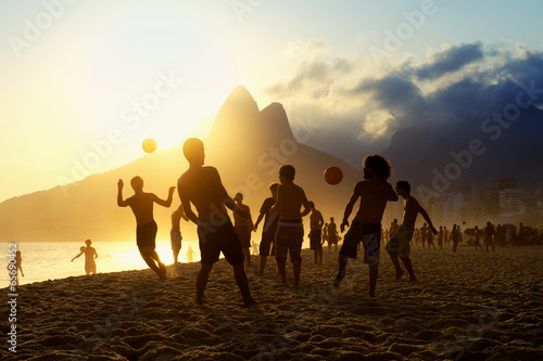 Posto Nove Rio Beach Football Brazilians Playing Altinho