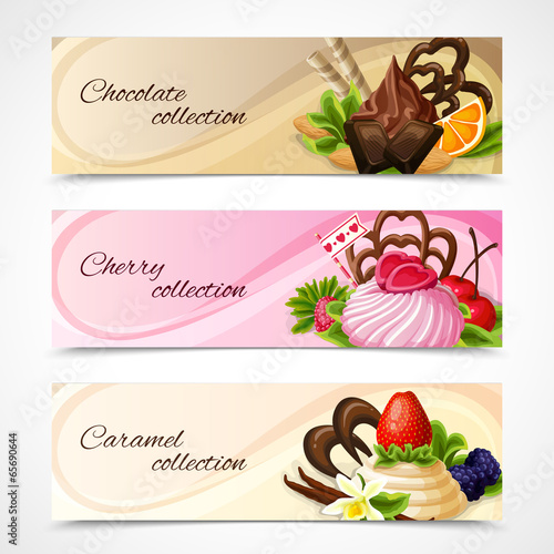 Sweets banners horizontal