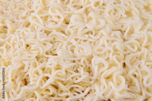 Tasty instant noodles close-up