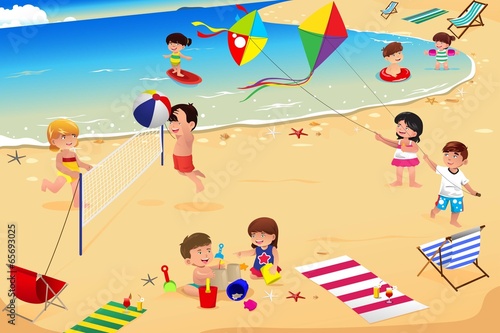 Kids on the beach