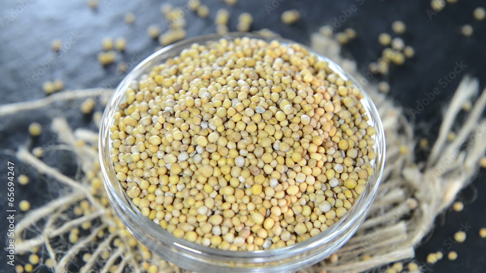 Mustard Seeds as not loopable full HD video file Mustard Seeds as not loopable full HD video file