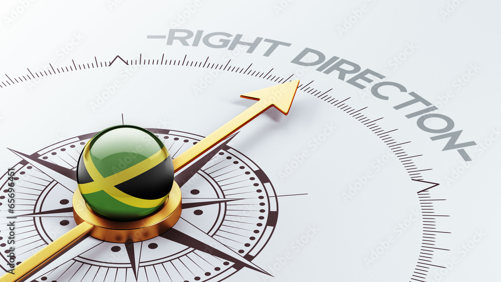 Jamaica Right Direction Concept Jamaica Right Direction Concept