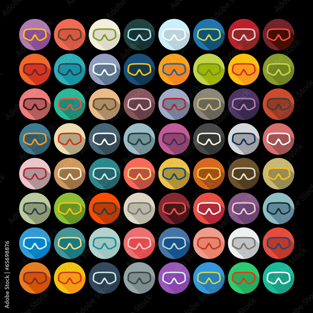Flat design: mask Flat design: mask