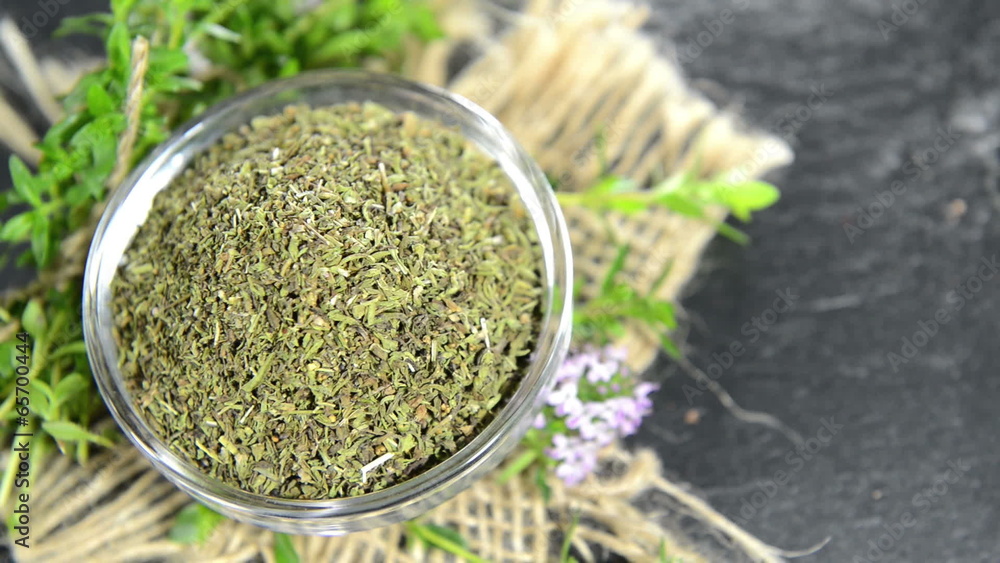 Rotating dried Winter Savory (loopable full HD video) Rotating dried Winter Savory (loopable full HD video)