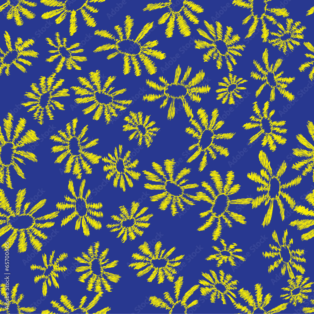 Camomile seamless pattern Camomile seamless pattern
