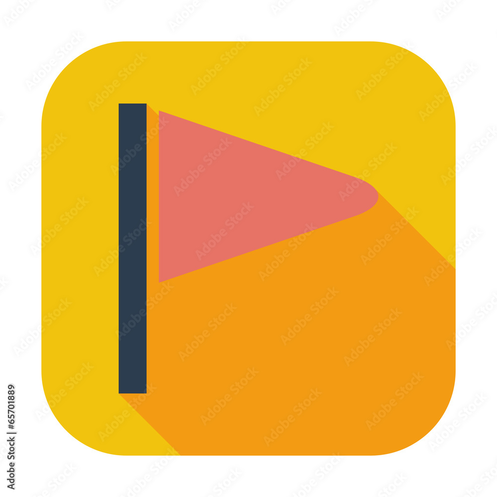 Flag flat single icon. Flag flat single icon.