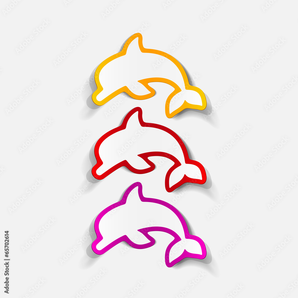 Obraz premium realistic design element: dolphin