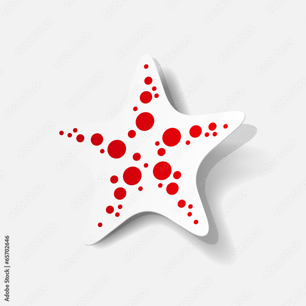 realistic design element: starfish realistic design element: starfish