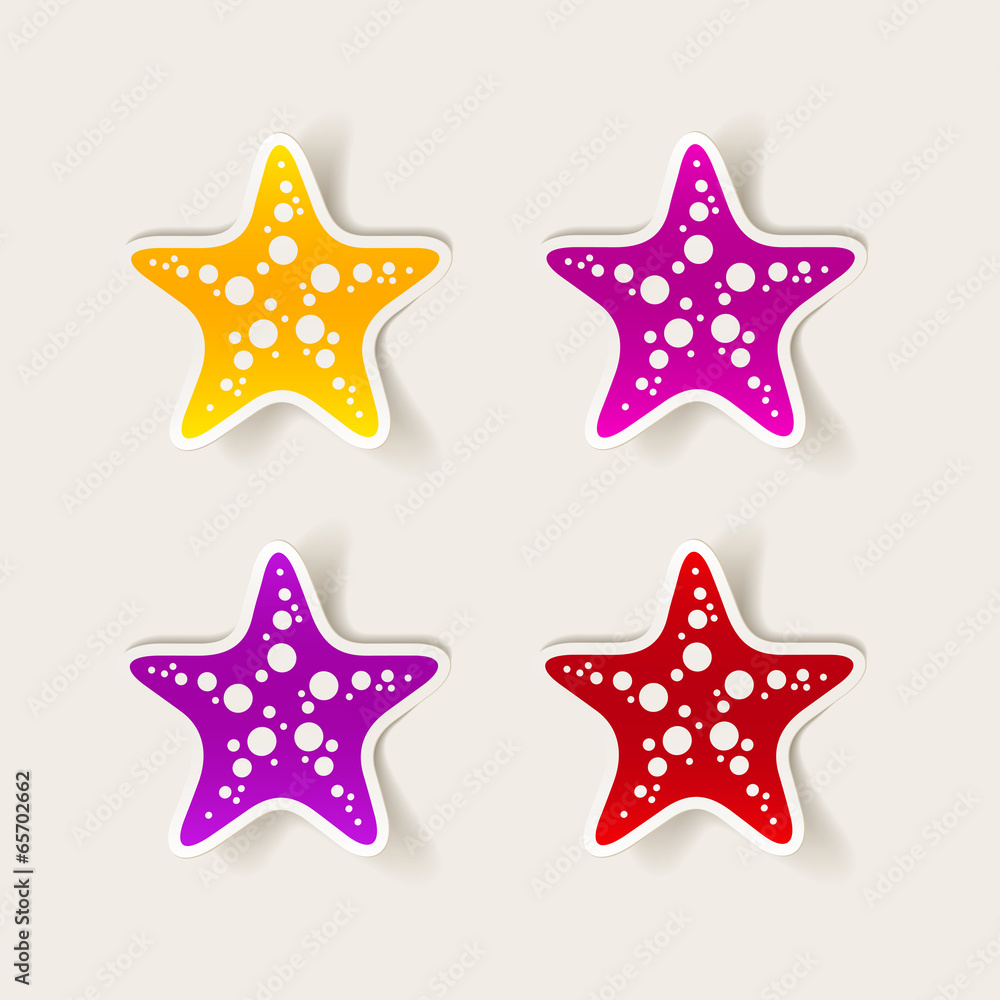 realistic design element: starfish realistic design element: starfish